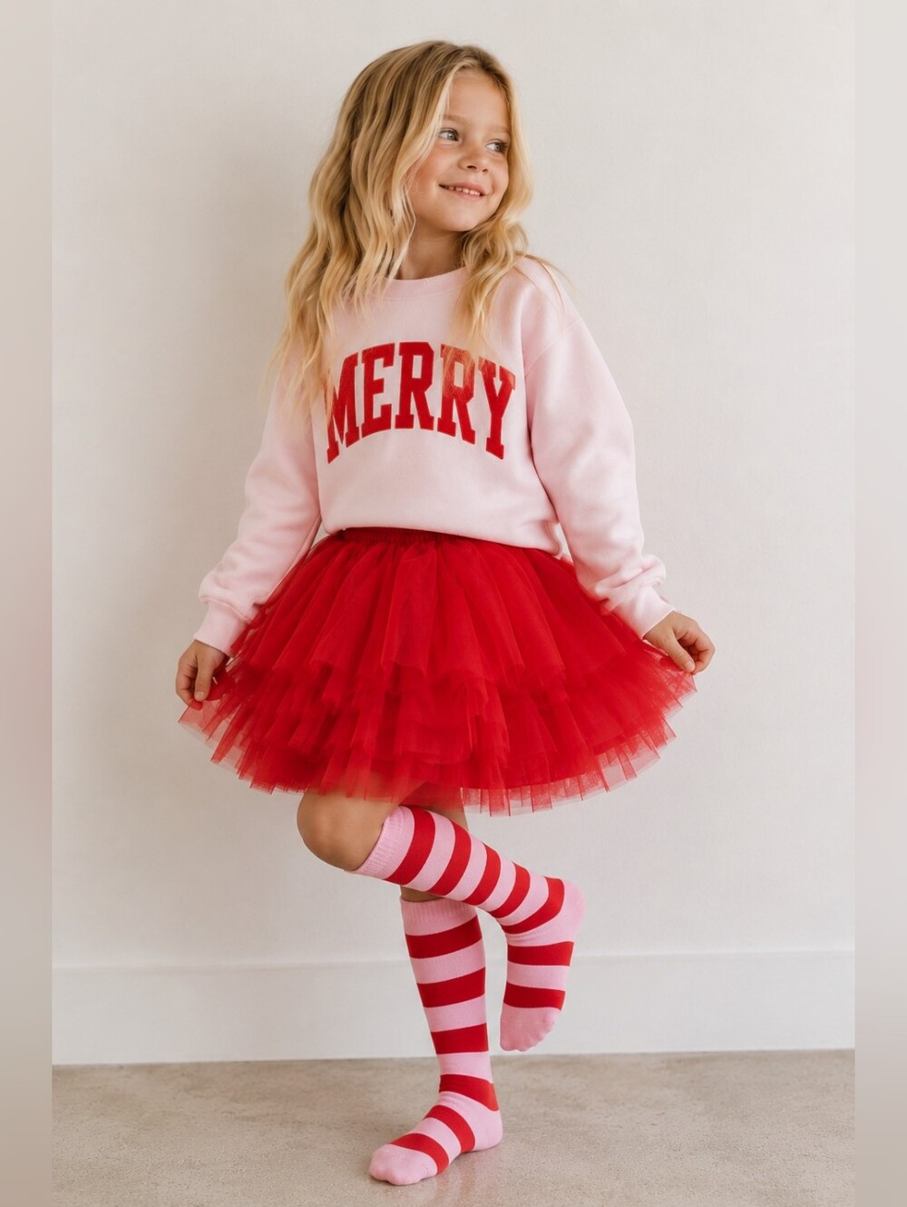 Boutique Girls Extra Full Red Tutu Skirt - Size Large